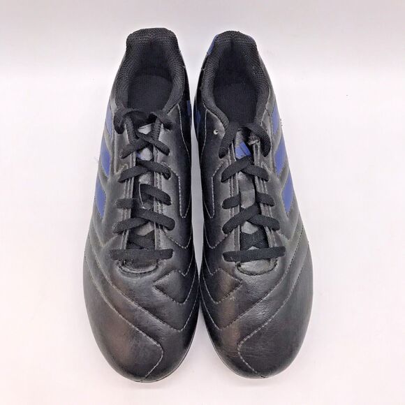 adidas Goletto VII FG J Youth 5 Soccer Cleats FV2894 Black/Blue Low Lace Up NEW - Picture 5 of 12